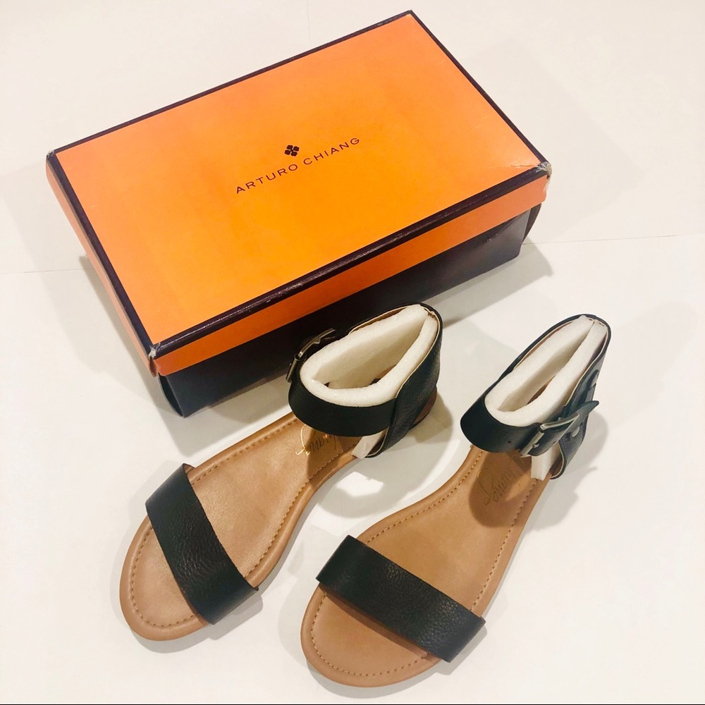 Arturo Chiang, Kassandra Flat Sandal, NIB, Size 10
